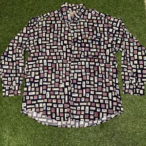 Mens Woolrich Fish Button Up Shirt Sz XL